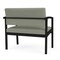 Lesro Lenox Steel Bariatric Chair Metal Frame, Black, OH Eucalyptus Upholstery LS1401 - alternate 3